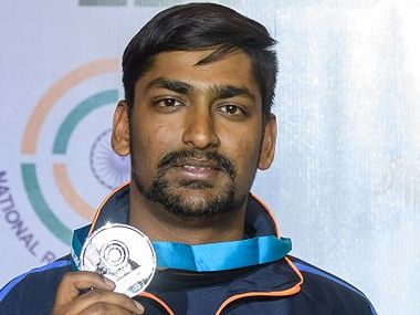 India's Ankur Mittal bagged silver medal in the double trap shooting event at the ISSF World Cup in New Delhi. Twitter/ @ISSF