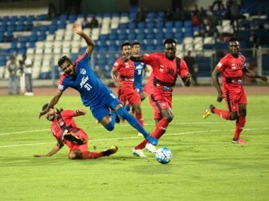 Bengaluru FC were held to a 1-1 draw by Minerva Punjab. Twitter/ @ILeagueOfficial