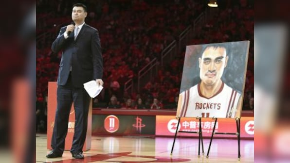 Watch: Houston Rockets honour trailblazing Yao Ming with emotional jersey retirement ceremony