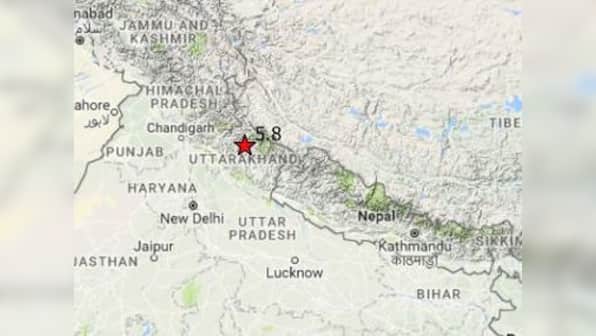 Earthquake of 5.8 magnitude hits Uttarakhand, northern India; no reports of damage