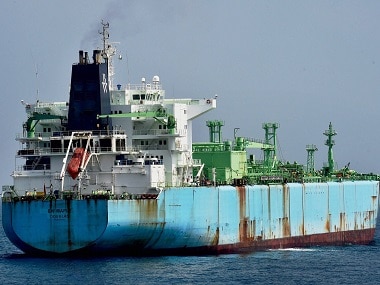 The ship M T BW Maple which collided with a cargo ship leading to oil spill in Eastern coast, in Chennai on Friday. PTI