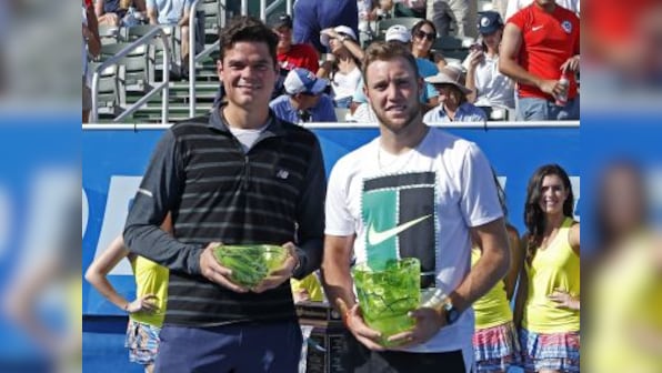 Delray Beach Open: Jack Sock takes title as injured Milos Raonic withdraws before final