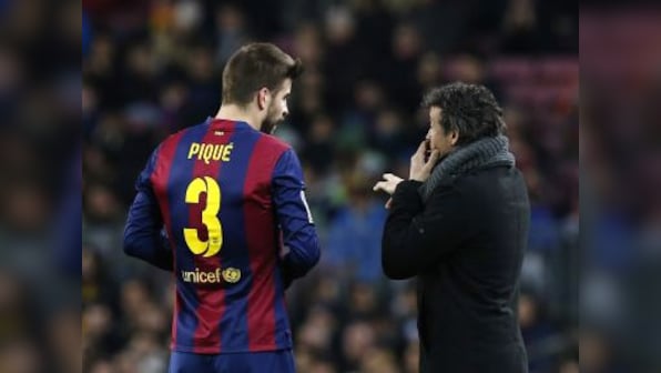 Barcelona's Gerard Pique insists under-fire coach Luis Enrique has all players' backing