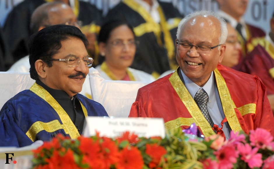Rao shares a light moment with Mashelkar. Sachin Gokhale. Firstpost. Rao shares a light moment with Mashelkar. Sachin Gokhale. Firstpost.