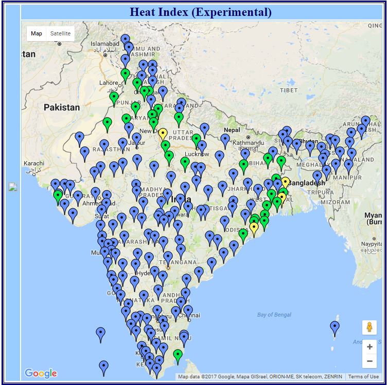 India gets its heat index IMD launches new map that tells you how hot