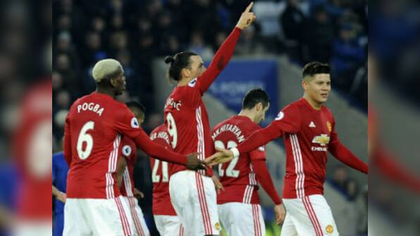 Premier League: Manchester United sink struggling Leicester; City pull off narrow win over Swansea