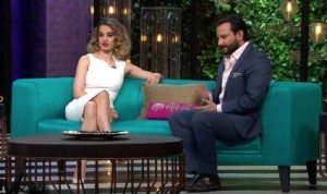Kangana Ranaut and Saif Ali Khan on Koffee With Karan
