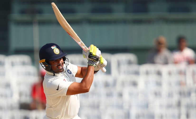 India's Karun Nair plays a shot during the Test match against England in Chennai. Reuters