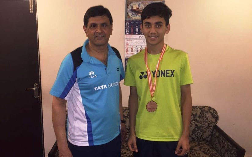Prakash Padukone with Lakshya Sen. Firstpost/Shirish Nadkarni