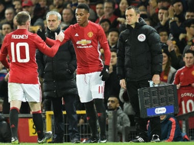 Anthony Martial was Manchester United's top scorer last season. AFP