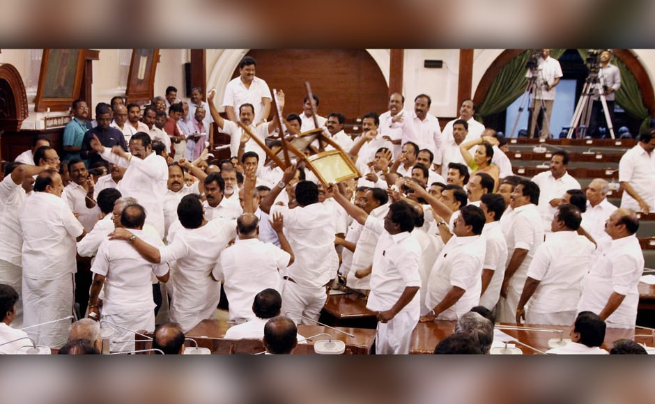 The E Palaniswami government won the confidence motion amid ruckus in the Tamil Nadu Assembly on Saturday. While Palaniswami won the backing of 122 legislators, O Panneerselvam camp could barely manage 11 MLAs to vote in its favour. PTI The E Palaniswami government won the confidence motion amid ruckus in the Tamil Nadu Assembly on Saturday. While Palaniswami won the backing of 122 legislators, O Panneerselvam camp could barely manage 11 MLAs to vote in its favour. PTI