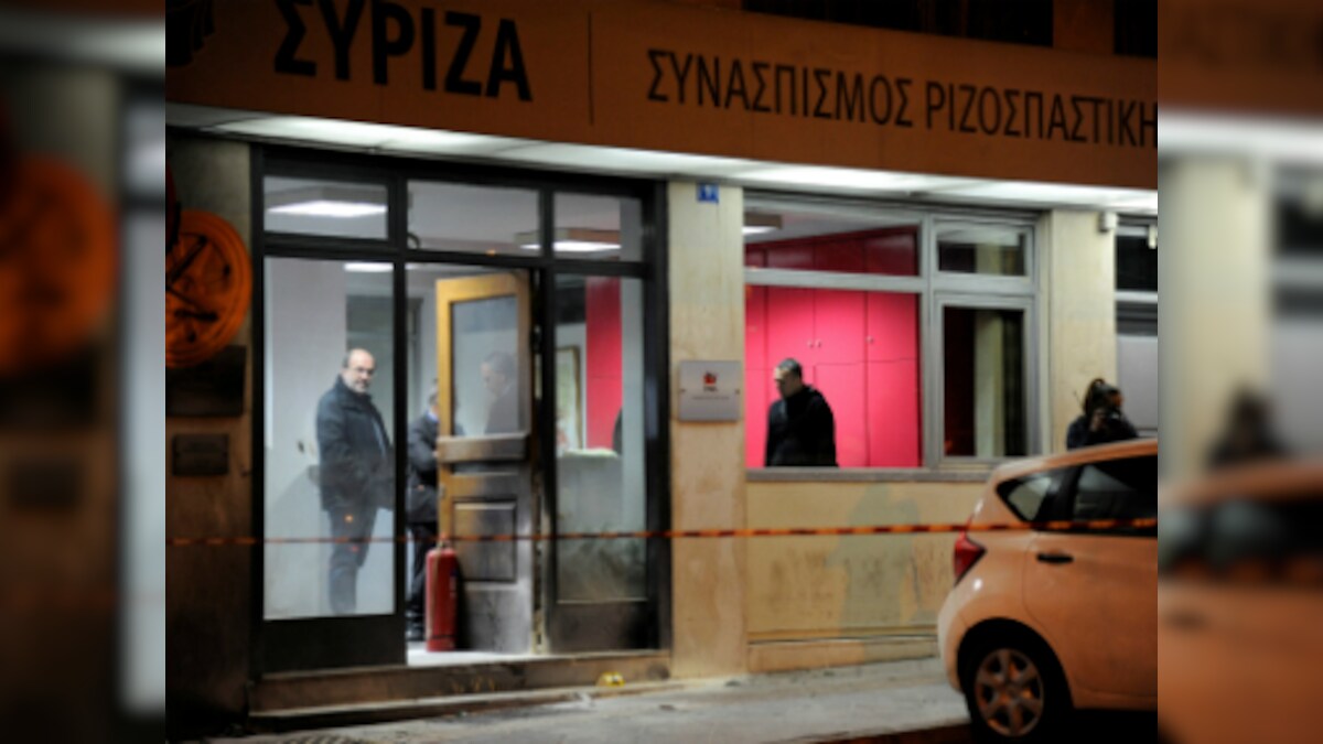 Greece: Ruling party Syriza's Athens HQ hit with Molotov cocktails