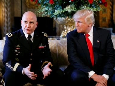 Donald Trump and the newly appointed NSA HR McMaster. Reuters