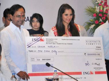 Sania Mirza involved in alleged Rs 20 lakh tax evasion on Telangana brand ambassador cash prize Sania Mirza involved in alleged Rs 20 lakh tax evasion on Telangana brand ambassador cash prize