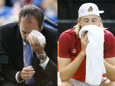 Watch: Denis Shapovalov forfeits match after striking chair umpire with ball during Davis Cup match Watch: Denis Shapovalov forfeits match after striking chair umpire with ball during Davis Cup match