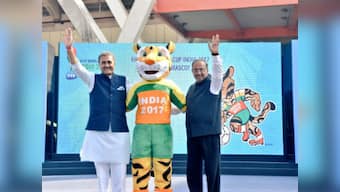 FIFA U-17 World Cup 2017: Vijay Goel, Praful Patel unveil official mascot 'Kheleo'