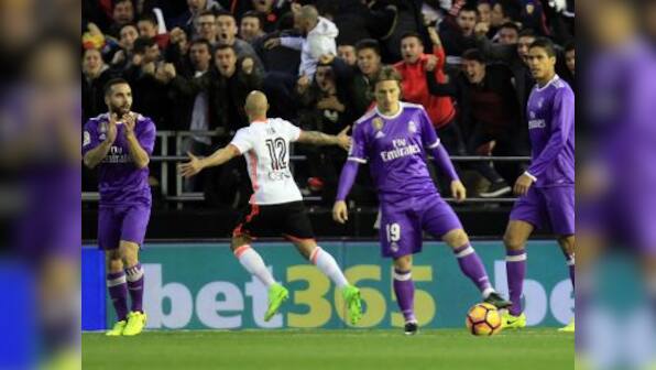 La Liga: Valencia shock Real Madrid with early goals, blow title race wide open