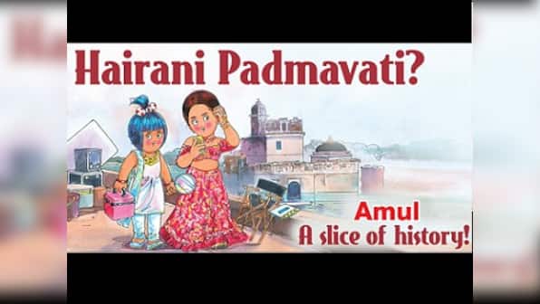 Padmavati row: Here's Amul's take on protests against Sanjay Leela Bhansali's film