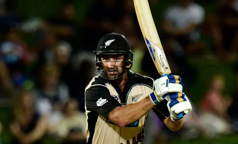 Colin de Grandhomme has a reputation for hitting the ball fiercely, which a strike rate of 171 in 100 matches exemplifies. AFP
