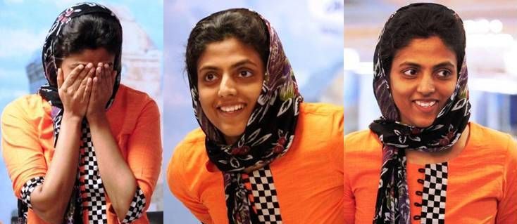 A jubiliant Harika makes it through to the last four of the Women's World Championship 2017