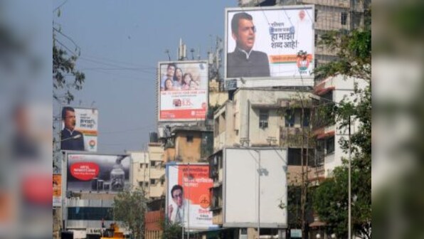 BMC election 2017: BJP, Shiv Sena campaign hoardings dot the Mumbai skyline