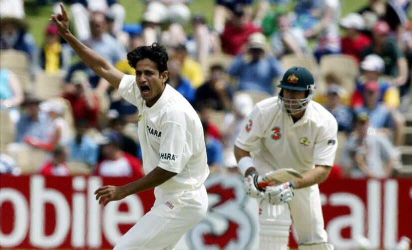 Irfan Pathan appeals for lbw against Australia's Matthew Hayden during the first day of the second Test at the Adelaide Oval in 2003. Reuters