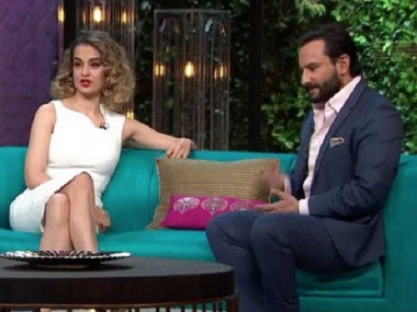 Koffee With Karan season 5: Kangana 'schools' Karan; Saif gets in a few zingers Koffee With Karan season 5: Kangana 'schools' Karan; Saif gets in a few zingers