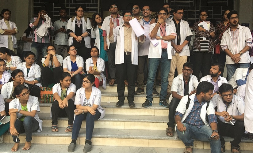 More than 4,000 resident doctors in Maharashtra's government hospitals are protesting incidents of attack on their colleagues. Firstpost/Prachee Kulkarni