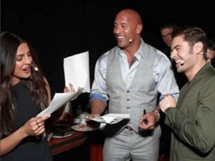 Baywatch stars Priyanka Chopra, Zac Efron, Dwayne Johnson impress at CinemaCon