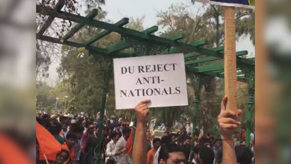 Ramjas College row: ABVP stages protest to reflect DU's 'nationalistic sentiments'