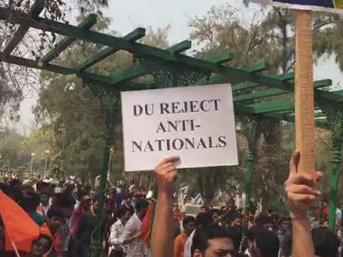 Ramjas College row: ABVP stages protest to reflect DU's 'nationalistic sentiments'