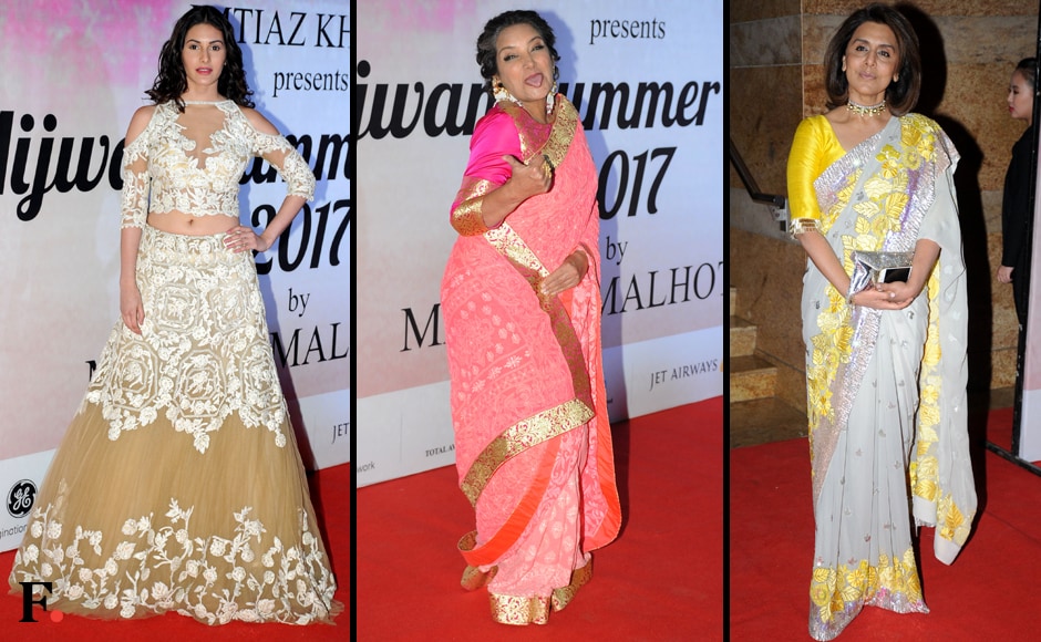 Amaira Dastur, Shabana Azmi and Neetu Singh Kapoor. Sachin Gokhale/Firstpost Amaira Dastur, Shabana Azmi and Neetu Singh Kapoor. Sachin Gokhale/Firstpost