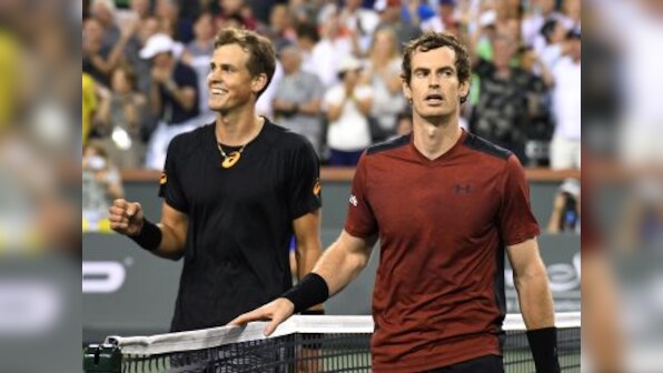 Indian Wells Masters: Andy Murray toppled by qualifier Vasek Pospisil, Stan Wawrinka advances