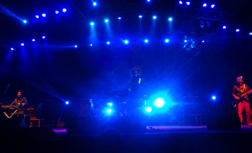 Menwhopause performing on their North-East tour.