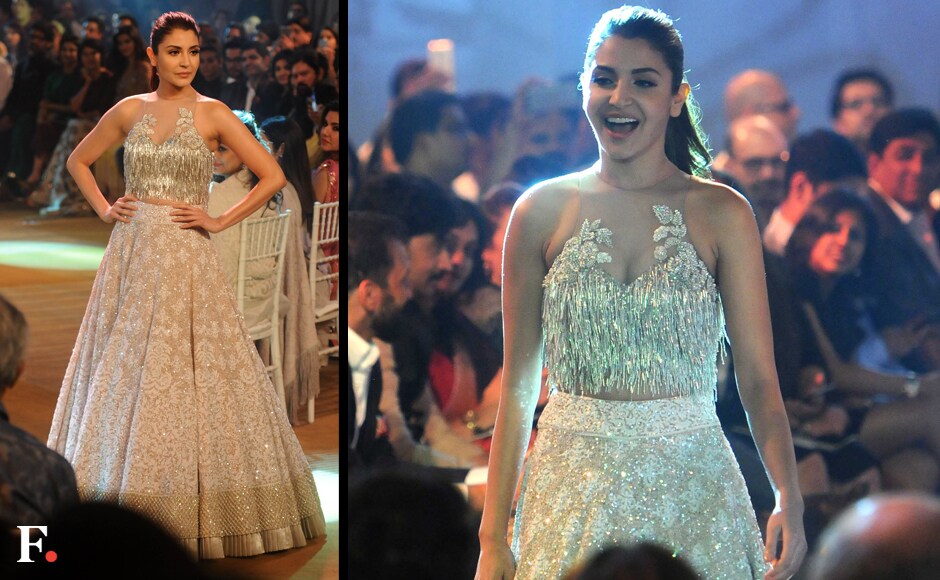 Anushka Sharma walks the ramp. Sachin Gokhale/Firstpost Anushka Sharma walks the ramp. Sachin Gokhale/Firstpost