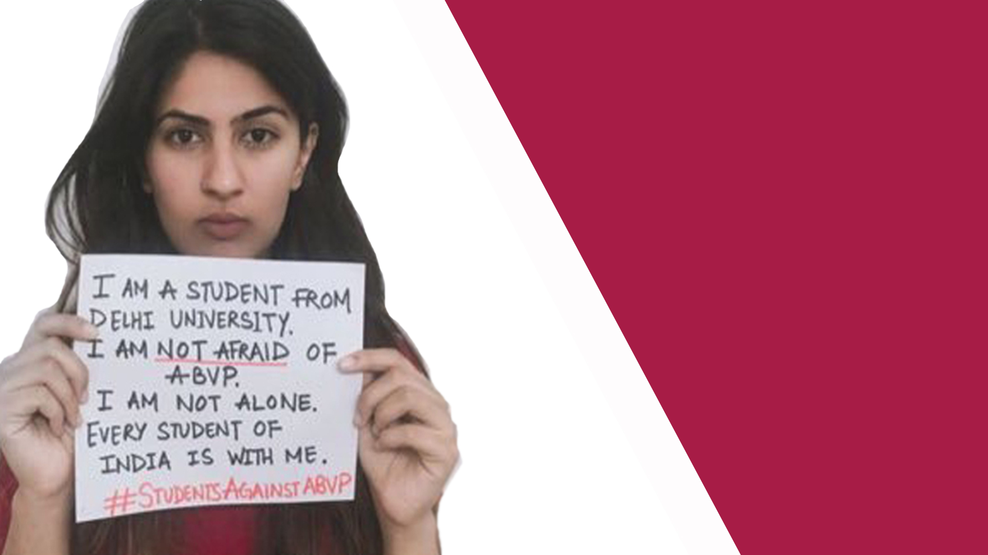 Gurmehar Kaur: Can we not speak our mind? Gurmehar Kaur: Can we not speak our mind?