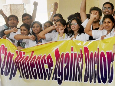 Hyderabad's Osmania hospital doctors go on strike over violence against colleagues Hyderabad's Osmania hospital doctors go on strike over violence against colleagues