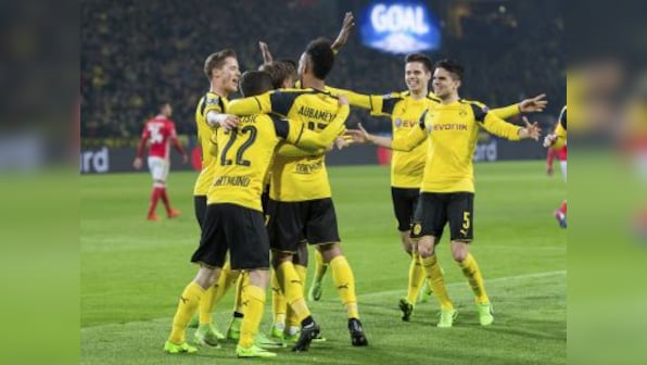 Champions League: Pierre-Emerick Aubameyang hat-trick fires Dortmund into quarters