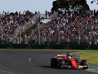 Ferrari's Sebastian Vettel on track during the Australian Formula 1 Grand Prix. Getty