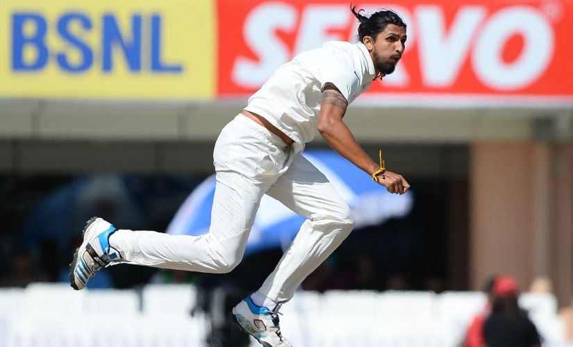 Ishant Sharma in action on Day of the Ranchi test against Australia. AFP