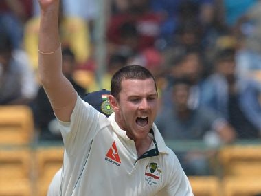 Josh Hazlewood feels fast bowlers need to bowl more straighter to get wickets. AFP