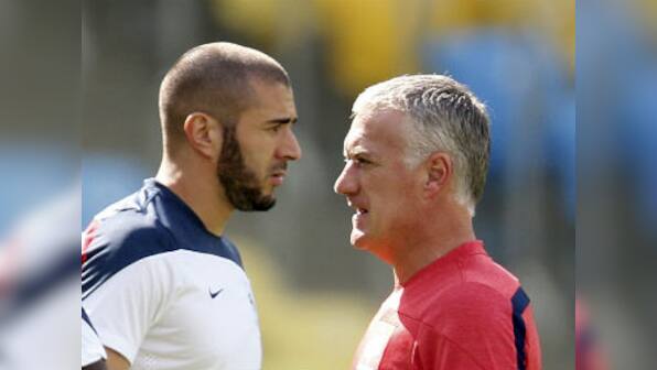 France coach Didier Deschamps refuses to discuss exiled star Karim Benzema's possible return
