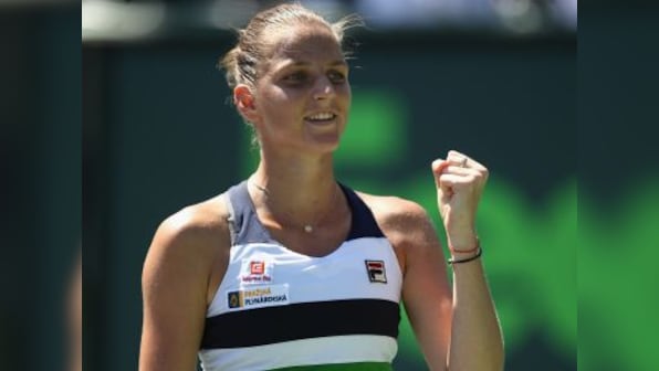 Miami Open: Karolina Pliskova, Caroline Wozniacki book semi-final showdown