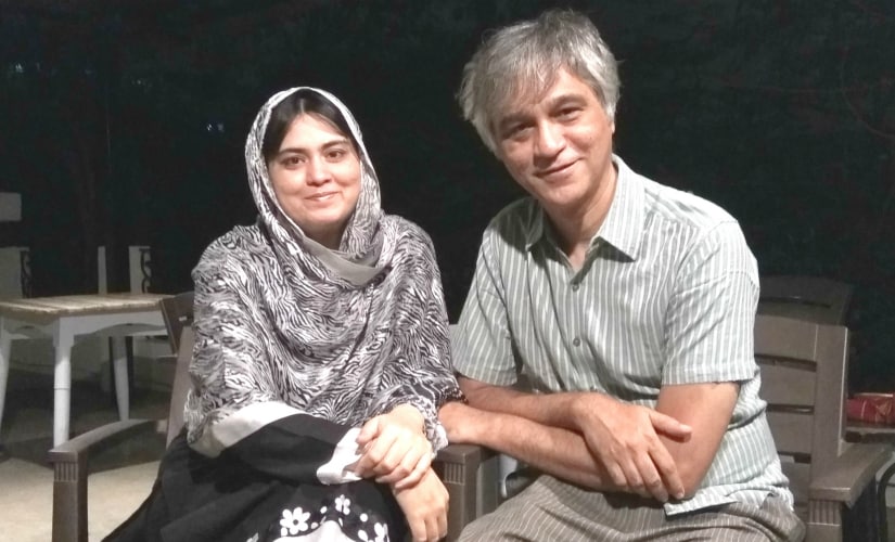 Ashar Farhan and his wife Humera. Image Courtesy: Akshay Kokala/Lamakaan