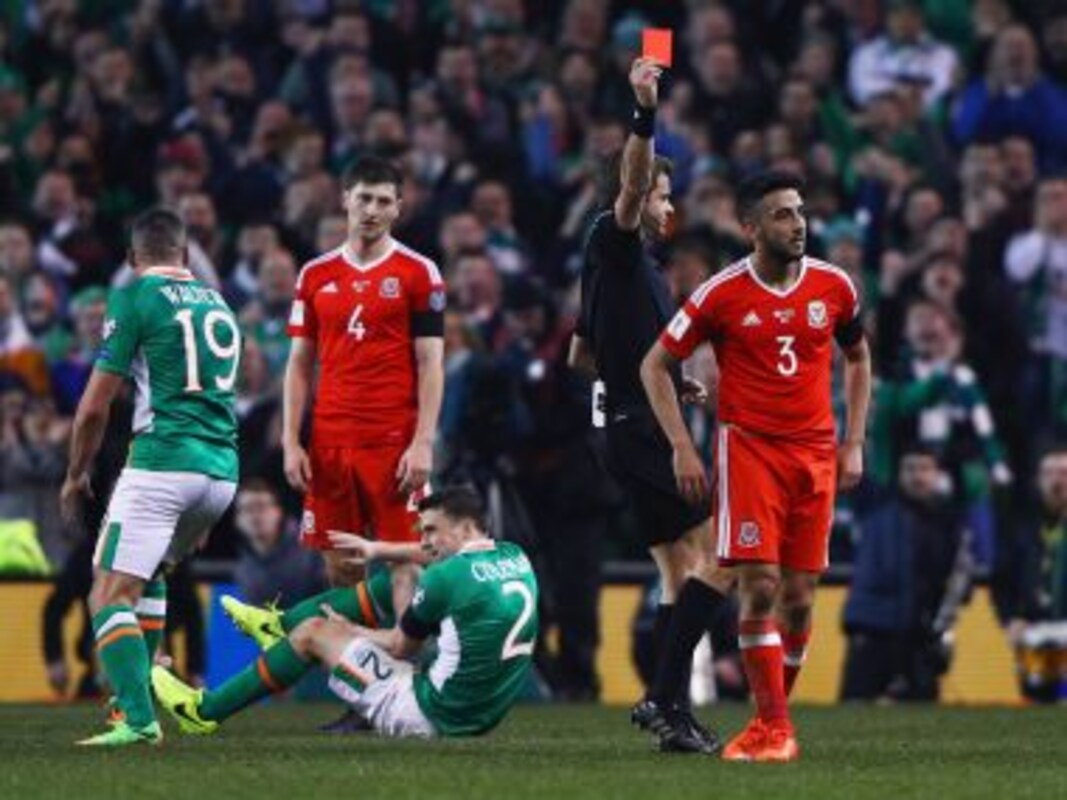 Wales Joe Allen Says Neil Taylor Was In Bits After His Foul Left Seamus Coleman With A Broken Leg Sports News Firstpost