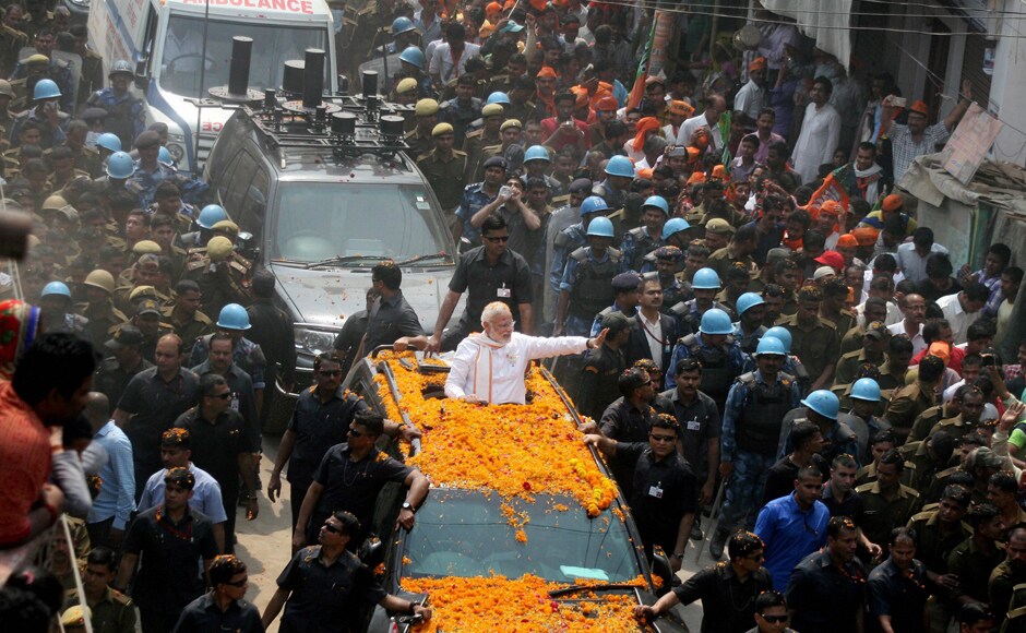 BJP leaders feel that the hours-long event, broadcast live on most of the regional TV news channels, will help their cause when the 40 remaining seats go to the polls in the final phase on 8 March. PTI BJP leaders feel that the hours-long event, broadcast live on most of the regional TV news channels, will help their cause when the 40 remaining seats go to the polls in the final phase on 8 March. PTI