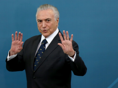 Brazil's President Michel Temer blames 'ghosts' for driving him out of official residence Brazil's President Michel Temer blames 'ghosts' for driving him out of official residence