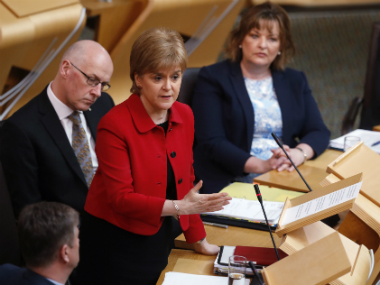 Scottish lawmakers back independence referendum call on eve of Brexit Scottish lawmakers back independence referendum call on eve of Brexit