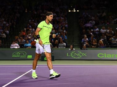 Miami Open: Rafael Nadal defeats Jack Sock to make semis, Kei Nishikori shocked by Fabio Fognini