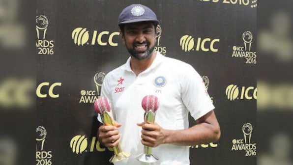 India vs Australia: Ravichandran Ashwin presented with ICC awards following Dharamsala win